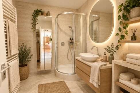 Badezimmer-KI-Mustereinrichtung