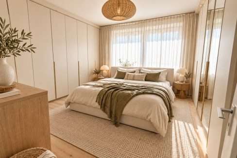 Schlafzimmer-KI-Mustereinrichtung